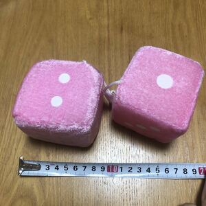 サイコロ　ダイス　ピンク　装飾品