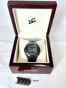 ML368【RUP】★1円～ CASIO カシオ G-SHOCK ジーショック MRG-7700B-1BJF チタン 20気圧防水 タフソーラー メンズ腕時計 コマ/箱/取説付