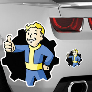 Fallout 4 Vault Boy Cog Vinyl Decal