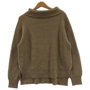 QUEENS COURT クイーンズ コート ハイネック ニット size2/ベージュ