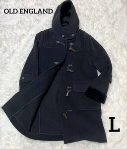 【美品】 希少 OLD ENGLAND オールドイングランド ロング ダッフルコートコート ブラック 黒 サイズ L