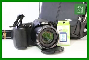 【同梱歓迎】【動作保証・点検済】良品■ニコン Nikon COOLPIX L340■単三電池対応■単三電池・4GB SDカード付き■ケース付き■14332