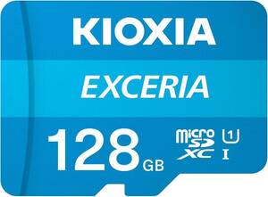 未開封品 KIOXIA(キオクシア) 旧東芝メモリ microSD 128GB UHS-I Class10 (最大読出速度100MB/s) KLMEA128G