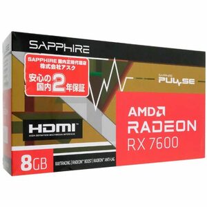 SAPPHIRE PULSE Radeon RX 7600 GAMING 8GB GDDR6 11324-01-20G [管理:1000028514]