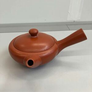 昭和レトロ 常滑焼 煌堂 横手急須 茶器 茶道具 和食器 梅柄 ビンテージ ヴィンテージ オールド クラシック クラシカル 朱泥急須 在銘