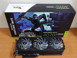 玄人志向 GALAKURO GAMING NVIDIA GeForce RTX 4070 Ti Super 16GB GG-RTX4070TiSP-E16GB/EX/TP グラフィックボード 動作確認済み