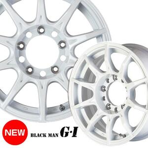 16インチ 5H139.7 5.5J+20 5穴 BLACK-MAN G・I ジムニー ホイール 4本 1台分セット ホワイト 5次元 ブラックマン G・I 5ZIGEN