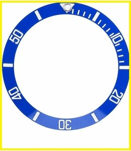 送料無料…ROLEX ロレックス サブマリーナ セラミック ベゼル 腕時計 ダイバーウォッチベゼル インサート (ブルー/ホワイト）社外品