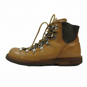 ダナー DANNER サイドゴア トレッキングシューズ ショートブーツ レースアップ レザー ブラウン/6▲B10 メンズ