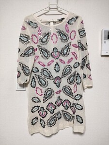 ☆【DKNY】ブラウス☆プルオーバー☆刺繍☆Pサイズ☆レディース☆USED【267】