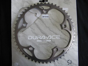 ピスト・競輪/NJS認定shimano【DURA-ACE】大ギア厚歯52T現行未使用品JI