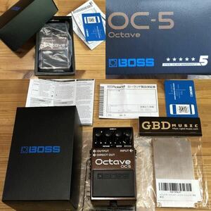 新品 BOSS OC-5 OCTAVE ボス オクターブ オクターバー エフェクター ベース ギター シンセ OC-2 OC-3 国内正規品 バッファードバイパス