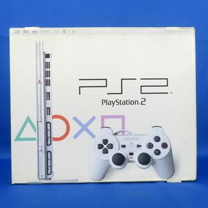 佐百K6921●【《PS2》未使用★Play Station2[SCPH-77000 cw] 薄型 (セラミック ホワイト)】未開封/プレイステーション/プレステ２/白/新品