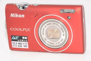 【外観特上級】Nikon COOLPIX S5100 レット　#s7576-1