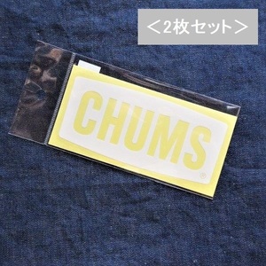 2枚セット チャムス ステッカー CHUMS Logo S Cutting Sheet CH62-1484 新品 PVC素材 防水