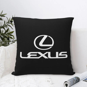 ◇人気◆レクサス LEXUS クッションカバー ロゴクッション 2枚セット ブラック×ゴールド 40×40cm