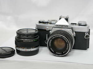 #3674 OLYMPUS-OM-1 50mm F1.8 28mm F3.5 オリンパス 一眼レフフィルムカメラ