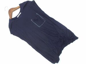 ネコポスOK RADIATE ラディエイト フレンチスリーブ Tシャツ size9/紺 ■◆ ☆ eeb0 レディース