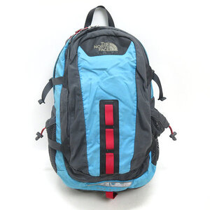 Q■ノースフェイス/THE NORTH FACE HOT SHOT デイパック/アウトドアリュック■水色BAG/42【中古】