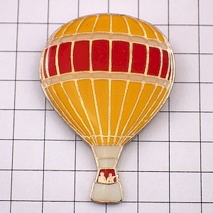 ピンバッジ・赤と黄色の気球◆フランス限定ピンズ◆レアなヴィンテージものピンバッチ