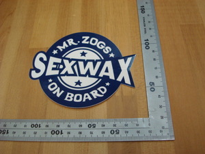 新品 SEX WAX ON BOARD STICKERS（セックスワックスオンボードステッカー） 6cm ネイビー