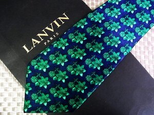 ♪2548S♪新品【花 デザイン 装飾 柄】ランバン【LANVIN】ネクタイ