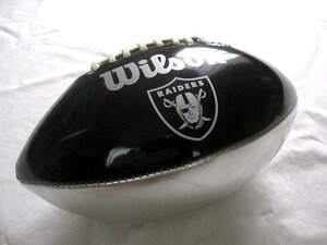 Wilson製 NFLラスベガスレイダース RAIDERS アメリカンフットボール/アメフット オブジェ用ボール