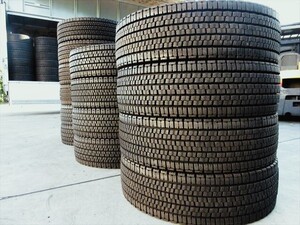 送料無料　スタッドレス　275/80R22.5　BS　W999　2023年製　バリ溝　6本セット　17mmぐらい