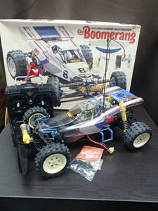 ＃65257【中古品】タミヤ 1/10 電動RC レーシング バギー ブーメラン 4WD サンワ コントローラー 京商充電器 動作未確認 現状品