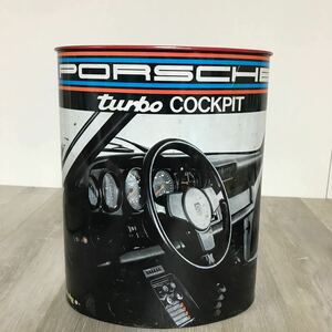 435 ポルシェ PORSCHE 930 turbo 昭和レトロ 当時物 ブリキ ゴミ箱 バケツ コレクション ディスプレイ ビンテージ 缶 旧車 インテリア 