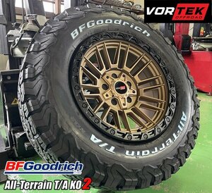 新作 VORTEK VRT604 17x9 JK JLラングラー ラムトラ 17インチタイヤホイールセット BFGoodrich All Terrain TA KO2 265/70R17 285/70R17