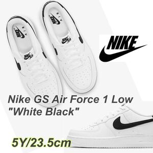 Nike GS Air Force 1 Low White Black ナイキ GS エアフォース 1 ロー ホワイト ブラック(CT3839-100)白23.5cm箱あり