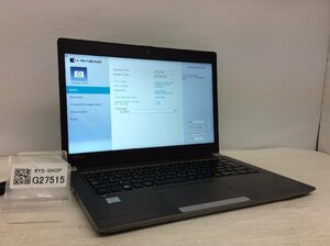 ジャンク/ TOSHIBA dynabook R63/DN PR6DNTC4447BD1 Intel Core i5-8250U メモリ8.19GB SSD256.06GB 【G27515】