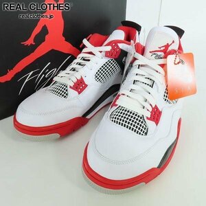 【未使用】NIKE/ナイキ AIR JORDAN 4 RETRO OG FIRE RED/エアジョーダン4 ファイヤーレッド DC7770-160/30 /080