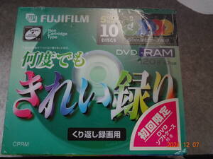 富士フィルム DVD-RAM CPRM対応 120分 10枚パックVDRM120F×10M 未使用