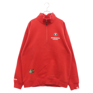 AAPE BY A BATHING APE エーエイプ バイ アベイシングエイプ Embroidered Zip Blouson AAPSWM3899XXJ 刺繍ジップブルゾン レッド