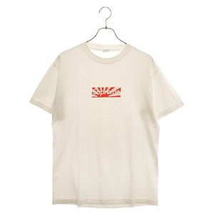 SUPREME シュプリーム 11SS Benefit Box Logo Tee ベネフィットボックスロゴ 旭日旗 プリント半袖Tシャツ ホワイト