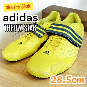 【展示品】Adidas アディダス　Throwstar スロースター　スローイングシューズ　Allround Track and Field Q35441　イエロー　28.5cm