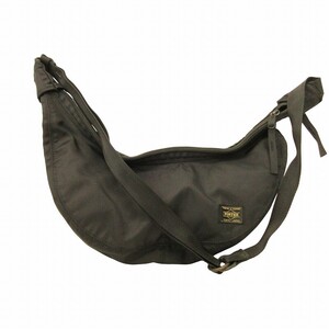 ポーター PORTER ROUND SHOULDER BAG(S) ショルダーバッグ ウエストバッグ クロスボディ ハーフムーン 808-06862 吉田カバン 黒 ●ECO