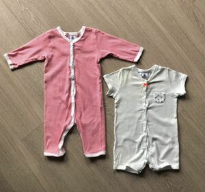 PETIT BATEAU プチバトー　ロンパース 2枚セット　6m/67cm 送料無料