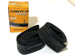 【送料無料】26インチ英式MTB用チューブ Continental MTB26 26×1.75-2.5バルブ長40mm 新品2個セット