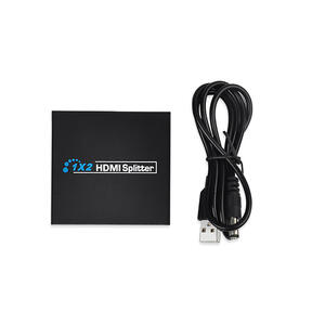 HDMI分配器 1×2 HDMIスプリッター 2台のHDMI搭載機器に出力可能 フルハイビジョン 3D 対応 1.4ver ;ZYX000279;