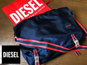 ●使い易い DIESEL ディーゼル ナイロン仕様 2way ショルダーバッグ メンズ レディース ブルー系 即決 即納 55dsl y2k メッセンジャー●864