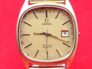 ■♪価格高騰! 資産価値！ ジャンクメンズ ビンテージ 高級超レア！ OMEGA オメガ Deville デビル デートクオーツ