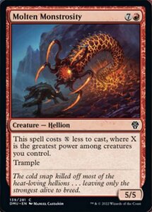 MTG ■赤/英語版■ 《溶鉄の大怪物/Molten Monstrosity》★FOIL★ 団結のドミナリア DMU