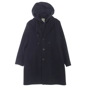 Engineered Garments エンジニアードガーメンツ ウール ショート フード コート フード着脱 ネイビー系 2【中古】