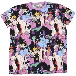 古着 DISNEY VILLAN 大判プリント プリントTシャツ レディースL /eaa442922 【SS2409_30%】