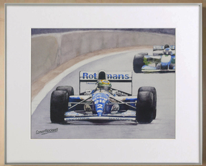 The Last Rain (Interlagos, 1994. FW16 アイルトン・セナ) 水彩画