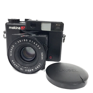 1円 MAKINA 67 PLAUBEL Nikon NIKKOR 1:2.8/80 中判カメラ フィルムカメラ 光学機器 C071828