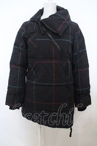 【USED】Vivienne Westwood / /アシンメトリーチェックダウンジャケット 2 クロ 【中古】 O-24-02-25-037-jc-IG-OS